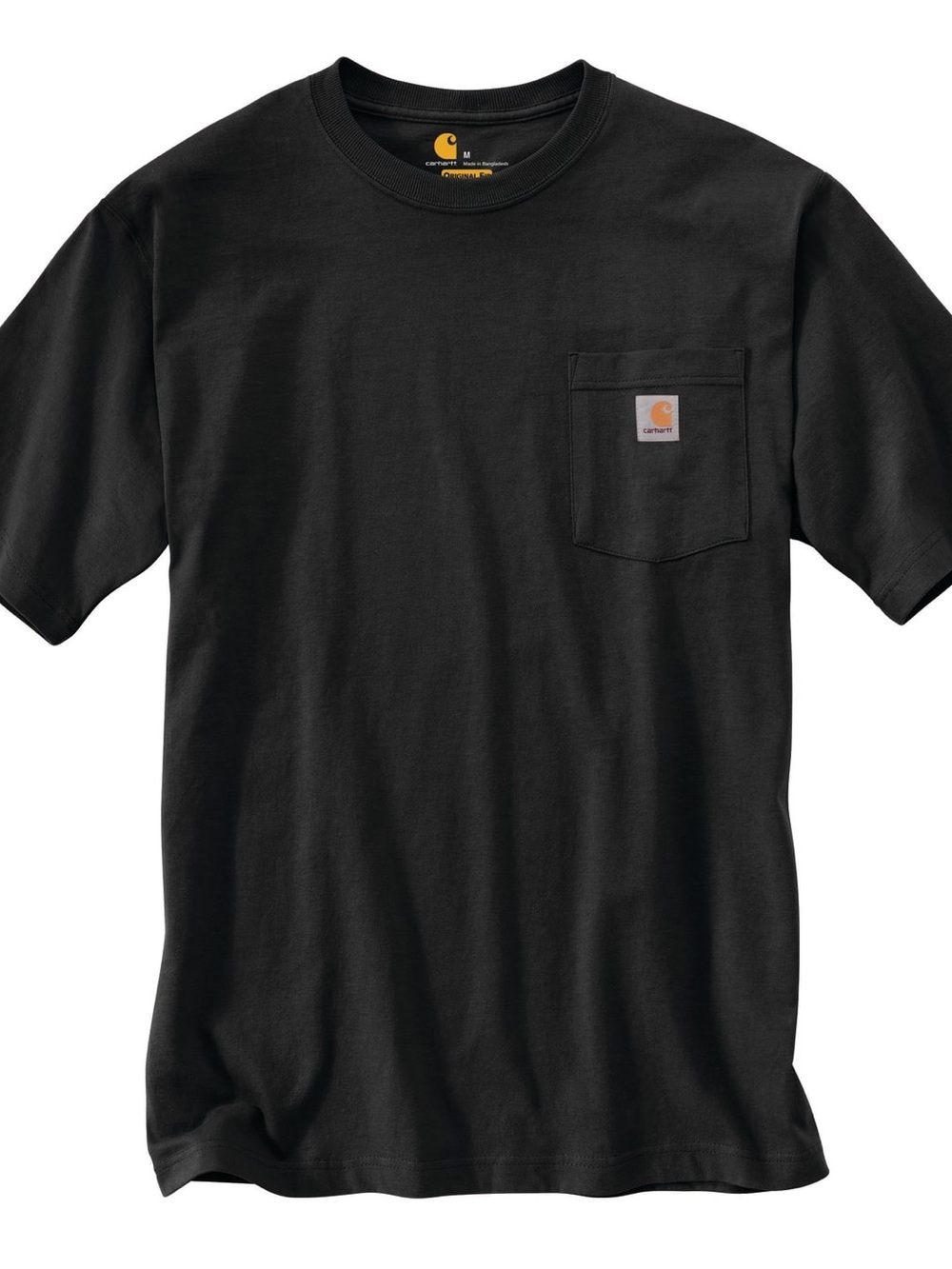 Carhartt Black Short Sleeve Pocket Tee with Logo Patch